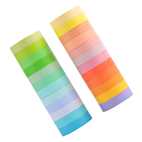 HAWILLOSCH 24Rollen Washi Tape Farbenfrohes Papierband für Scrapbooking und DIY Projekte Breites Dekoratives Klebeband für Kreative Bastelarbeiten und Journaling HAWILLOSCH 24Rollen Washi Tape Farbenfrohes Papierband für Scrapbooking und DIY Projekte Breites Dekoratives Klebeband für Kreative Bastelarbeiten und Journaling von HAWILLOSCH