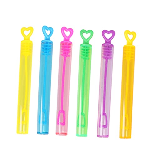HAWILLOSCH 24Stücke Herzförmige Blasenstäbe Leere Bubble Wands für Hochzeit und Geburtstagsfeiern Bunte Party Gefälligkeiten für Outdoor Spaß von HAWILLOSCH