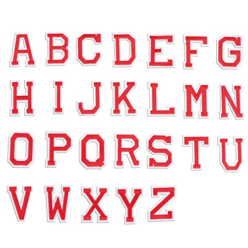 HAWILLOSCH 26 Stück Teiliges Buchstaben Patches Selbstklebende Bestickte Aufnäher in Rot für Kleidung Hüte Jeans und DIY Zubehör zum Reparieren und Dekorieren HAWILLOSCH 26 Stück Teiliges Buchstaben Patches Selbstklebende Bestickte Aufnäher in Rot für Kleidung Hüte Jeans und DIY Zubehör zum Reparieren und Dekorieren von HAWILLOSCH