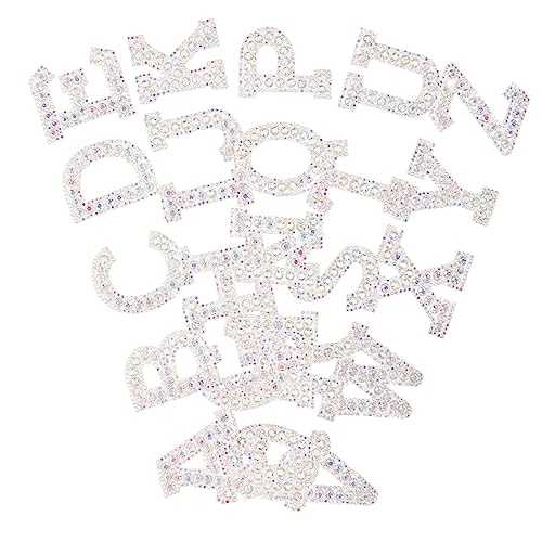 HAWILLOSCH 26Stücke Teiliges Glitzerbuchstaben Aufbügeln Selbstklebende Strass Patches für Dekoration Textilien Rucksäcken und Kleidung Einfach Anzubringen HAWILLOSCH 26Stücke Teiliges Glitzerbuchstaben Aufbügeln Selbstklebende Strass Patches für Dekoration Textilien Rucksäcken und Kleidung Einfach Anzubringen von HAWILLOSCH