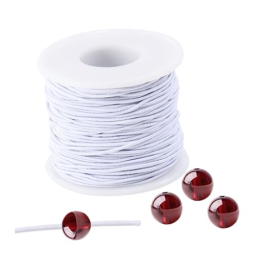 HAWILLOSCH 2Rolle DIY Elastischer Faden Weiß Hochwertige Gummibänder für Armbänder Schmuckherstellung und Bastelprojekte Reißfest HAWILLOSCH 2Rolle DIY Elastischer Faden Weiß Hochwertige Gummibänder für Armbänder Schmuckherstellung und Bastelprojekte Reißfest von HAWILLOSCH