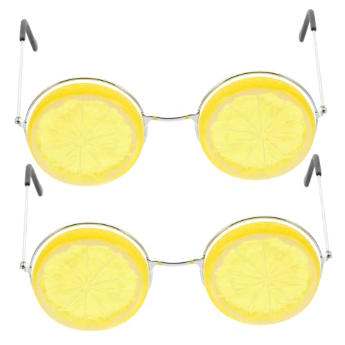 HAWILLOSCH 2St Partybrille lustige Sonnenbrille Tropische Sonnenbrille Rave Party Brillen Party Glasses künstliche Zitronen Sonnenbrillen Zitronengläser Cosplay-Party-Brille Yellow HAWILLOSCH 2St Partybrille lustige Sonnenbrille Tropische Sonnenbrille Rave Party Brillen Party Glasses künstliche Zitronen Sonnenbrillen Zitronengläser Cosplay-Party-Brille Yellow von HAWILLOSCH