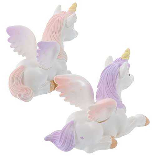 HAWILLOSCH 2Stücke Mini Einhorn Figuren aus Bezaubernde Dekoration für Kuchen und Garten Hochwertige Einhorn Ornamente für Partys und Feiern HAWILLOSCH 2Stücke Mini Einhorn Figuren aus Bezaubernde Dekoration für Kuchen und Garten Hochwertige Einhorn Ornamente für Partys und Feiern von HAWILLOSCH