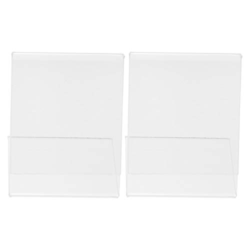 HAWILLOSCH 2Stücke Transparente Acryl Namenskartenhalter Form für Preisschilder Etikettenständer Displays Supermärkten Restaurants Messen Klarer Einfach von HAWILLOSCH