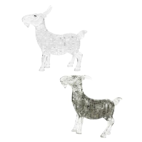 HAWILLOSCH 2st Ziegenschmuck Kleine Ziegenfigur Ziege Dekoration Ziegendekor Für Zuhause Ziegenstatuen Auf Dem Tisch 3D-Puzzle Ziege Für Zu Hause Klare Ziegenfigur Ziegenskulptur Plastik HAWILLOSCH 2st Ziegenschmuck Kleine Ziegenfigur Ziege Dekoration Ziegendekor Für Zuhause Ziegenstatuen Auf Dem Tisch 3D-Puzzle Ziege Für Zu Hause Klare Ziegenfigur Ziegenskulptur Plastik von HAWILLOSCH