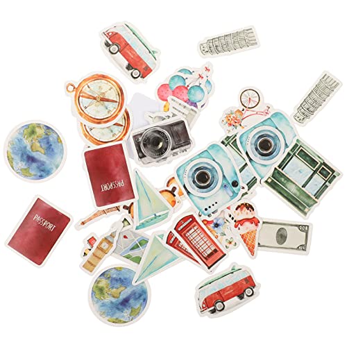 HAWILLOSCH 3 Sätze Reiseaufkleber Teiliges DIY Dekorationsset für Laptop Tagebuch Scrapbook und Reisekoffer Selbstklebende Vintage Sticker für Kreative Projekte und Persönliche Gestaltung HAWILLOSCH 3 Sätze Reiseaufkleber Teiliges DIY Dekorationsset für Laptop Tagebuch Scrapbook und Reisekoffer Selbstklebende Vintage Sticker für Kreative Projekte und Persönliche Gestaltung von HAWILLOSCH