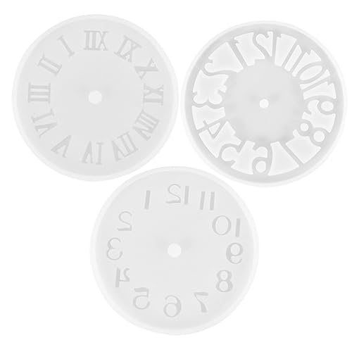 HAWILLOSCH 3 Stück Teiliges Silikon Gießformen für Diy Epoxidharz Silikonform für Bastelprojekte für Heimdekoration und Uhrengestaltung HAWILLOSCH 3 Stück Teiliges Silikon Gießformen für Diy Epoxidharz Silikonform für Bastelprojekte für Heimdekoration und Uhrengestaltung von HAWILLOSCH