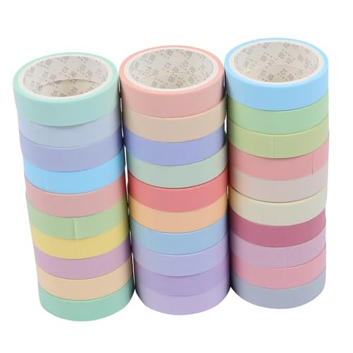 HAWILLOSCH 30 Rollen Washi Tape Klebeband Pastellfarben für Diy Scrapbooking Dekoration und Geschenkverpackung Selbstklebend Leicht Abziehbar kein Rückstand HAWILLOSCH 30 Rollen Washi Tape Klebeband Pastellfarben für Diy Scrapbooking Dekoration und Geschenkverpackung Selbstklebend Leicht Abziehbar kein Rückstand von HAWILLOSCH