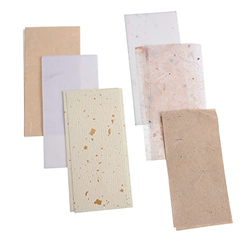 HAWILLOSCH 30 Stück Vintage Handgeschöpftes Papier Bastelpapier Selber Machen Vintage -papier Diy-material Handwerk Junk-journal-zubehör Handkonto Dekorative Papiere Diy Liefert Das Papier von HAWILLOSCH