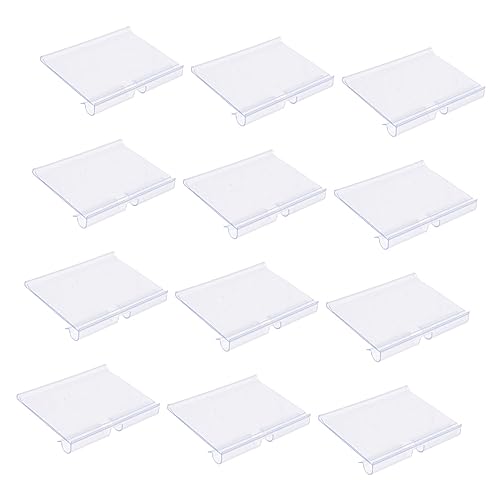 HAWILLOSCH 30Stücke Etikettenhalter für Preisschilder Transparente Kunststoffständer für Supermarkt Einzelhandel Einfach zu Bedienen mit Gummizug Clips für Regal Displays von HAWILLOSCH