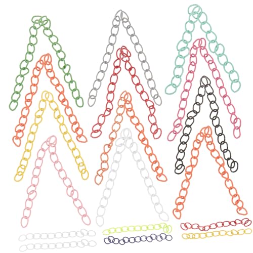 HAWILLOSCH 30Stücke Halskettenverlängerungen Kettenverlängerungsset für DIY Schmuckherstellung Verlängerungsketten für Armbänder und Mehr Einfach zu Installieren von HAWILLOSCH