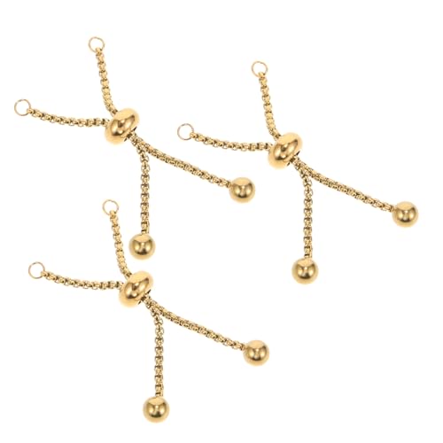 HAWILLOSCH 3Stücke Armbandverlängerungsketten Verstellbare Schieberketten zur Schmuckherstellung DIY Zubehör für Armbänder und Fußkettchen HAWILLOSCH 3Stücke Armbandverlängerungsketten Verstellbare Schieberketten zur Schmuckherstellung DIY Zubehör für Armbänder und Fußkettchen von HAWILLOSCH