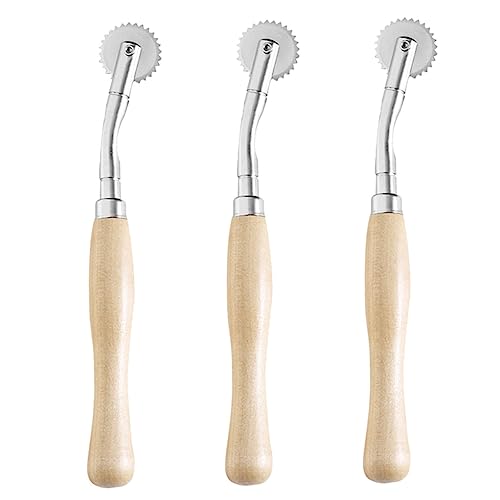 HAWILLOSCH 3Stücke Teiliges Toothed Cloth Wheel Nähwerkzeug für Präzise Stoffmarkierungen und Schnittlinien für Bastler HAWILLOSCH 3Stücke Teiliges Toothed Cloth Wheel Nähwerkzeug für Präzise Stoffmarkierungen und Schnittlinien für Bastler von HAWILLOSCH