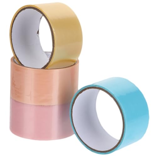HAWILLOSCH 4 Rollen Perle klebriger Ballband Klebstoff dekoratives Klebeband für Luftballons Klebebandkugel klebrige Bälle farbiges Band dekorative Klebebänder Kugelklebebänder Plastik von HAWILLOSCH