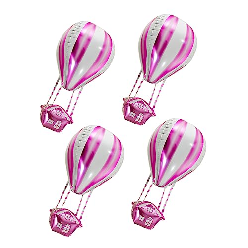 HAWILLOSCH 4 Stück Heißluftballon Dekoration Geburtstagsballons Für Heißluftballon Aluminiumfolienballon Heliumballons Dekoration Für Hochzeitsfeiern Aluminiumfolie Rosa HAWILLOSCH 4 Stück Heißluftballon Dekoration Geburtstagsballons Für Heißluftballon Aluminiumfolienballon Heliumballons Dekoration Für Hochzeitsfeiern Aluminiumfolie Rosa von HAWILLOSCH
