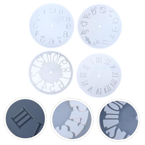 HAWILLOSCH 4 Stück Silikonform für Teiliges für Diy Bastelprojekte Epoxidharz Gießform Verschiedenen Formen für Uhrendekoration und Handwerk HAWILLOSCH 4 Stück Silikonform für Teiliges für Diy Bastelprojekte Epoxidharz Gießform Verschiedenen Formen für Uhrendekoration und Handwerk von HAWILLOSCH