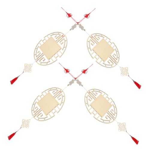 HAWILLOSCH 4 Stück Teiliges Unfertige Holzanhänger Chinesischer Knoten Anhänger Traditionelle Alte Stil DIY Malset Für Kunsthandwerk Wanddekorationen Schulflur Frühjahrsfest HAWILLOSCH 4 Stück Teiliges Unfertige Holzanhänger Chinesischer Knoten Anhänger Traditionelle Alte Stil DIY Malset Für Kunsthandwerk Wanddekorationen Schulflur Frühjahrsfest von HAWILLOSCH