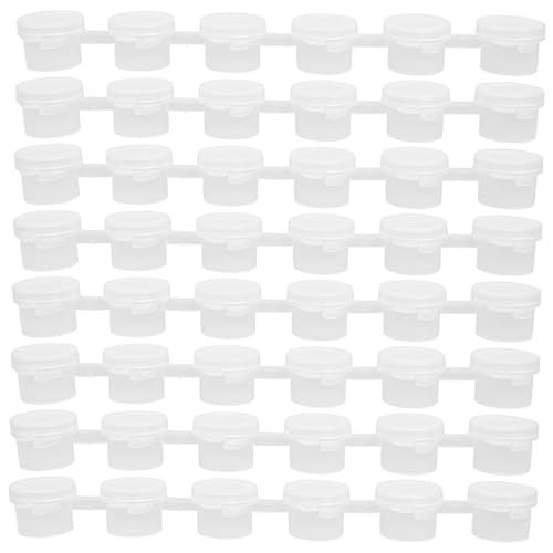 HAWILLOSCH 40 Stück Malkasten Container Behälter für Farbe Farbtöpfe Streifen Keine verschütteten Farbbecher für auslaufsichere Farbbecher Leere Farbtöpfe Sport Transparent HAWILLOSCH 40 Stück Malkasten Container Behälter für Farbe Farbtöpfe Streifen Keine verschütteten Farbbecher für auslaufsichere Farbbecher Leere Farbtöpfe Sport Transparent von HAWILLOSCH