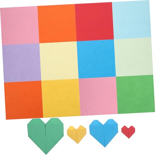 HAWILLOSCH 400 Stück Buntes Origami Farbe DIY Origami Paper buntes Faltpapier DIY Bastelpapier Handwerk Origami-Bastelpapier falten Mini-Origami-Papier DIY liefert Origami-Papier basteln von HAWILLOSCH