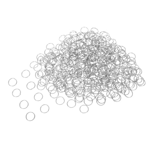 HAWILLOSCH 400 Stück Sprungringe für Schmuckherstellung und Schlüsselanhänger Verbindungselemente für Halskettenreparatur und Kreative Diy Projekte Silber HAWILLOSCH 400 Stück Sprungringe für Schmuckherstellung und Schlüsselanhänger Verbindungselemente für Halskettenreparatur und Kreative Diy Projekte Silber von HAWILLOSCH