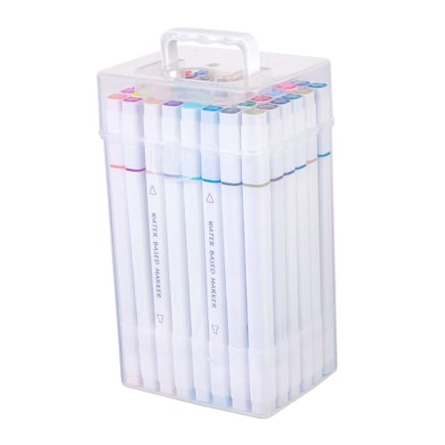 HAWILLOSCH 48Stücke Farben Dual Tip Marker für Kunstprojekte Doppelseitige Filzstifte für Zeichnen Ausmalen und Kalligraphie für Künstler Ergonomisches Design HAWILLOSCH 48Stücke Farben Dual Tip Marker für Kunstprojekte Doppelseitige Filzstifte für Zeichnen Ausmalen und Kalligraphie für Künstler Ergonomisches Design von HAWILLOSCH