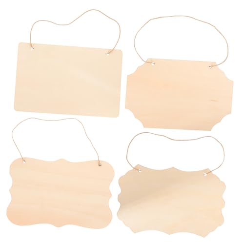 HAWILLOSCH 4Stücke Leere Holzschilder für DIY Unvollendete Holzplatten zum Basteln Holzornamente für Heimdekoration Robuste Holztafeln für Bastelprojekte für Persönliche HAWILLOSCH 4Stücke Leere Holzschilder für DIY Unvollendete Holzplatten zum Basteln Holzornamente für Heimdekoration Robuste Holztafeln für Bastelprojekte für Persönliche von HAWILLOSCH