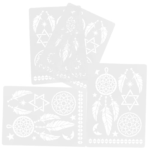 HAWILLOSCH 4Stücke Mandala Schablonen für Wandmalerei Wiederverwendbare DIY Vorlagen Pet für Bodenfliesen und Heimdekorationsprojekte Große Ausgehöhlte Malschablonen HAWILLOSCH 4Stücke Mandala Schablonen für Wandmalerei Wiederverwendbare DIY Vorlagen Pet für Bodenfliesen und Heimdekorationsprojekte Große Ausgehöhlte Malschablonen von HAWILLOSCH