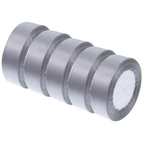 HAWILLOSCH 5 Rollen Banddekoration Farbig Blau Beige Hellrosa Band Spezielle Bänder Girlande Basteln Bänder Für Blumensträuße Verpackungsband Party Schleife Seide Grünes Band Polyester Grey HAWILLOSCH 5 Rollen Banddekoration Farbig Blau Beige Hellrosa Band Spezielle Bänder Girlande Basteln Bänder Für Blumensträuße Verpackungsband Party Schleife Seide Grünes Band Polyester Grey von HAWILLOSCH
