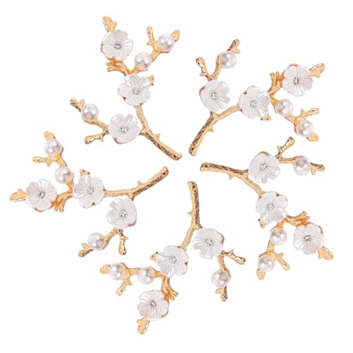 HAWILLOSCH 5 Stück Legierungspearl weißer Zweigzubehör Filialzubehör Perlblumendekor Perlenblumenzweigdekor Zubehör für Blumenzweige blumenzweig selber machen Imitationsperlen Golden HAWILLOSCH 5 Stück Legierungspearl weißer Zweigzubehör Filialzubehör Perlblumendekor Perlenblumenzweigdekor Zubehör für Blumenzweige blumenzweig selber machen Imitationsperlen Golden von HAWILLOSCH