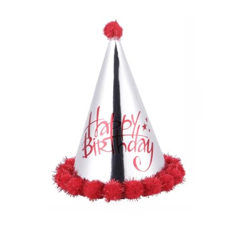 HAWILLOSCH 5 Stück Rote Geburtstagsparty-hüte Papierkegelform Glänzender Buchstabendruck Foto-requisiten Lustiges Accessoire Für Jungen Und Mädchen HAWILLOSCH 5 Stück Rote Geburtstagsparty-hüte Papierkegelform Glänzender Buchstabendruck Foto-requisiten Lustiges Accessoire Für Jungen Und Mädchen von HAWILLOSCH