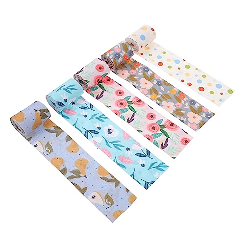 HAWILLOSCH 5 Stück Teiliges Bedrucktes Satinband für DIY Projekte Vielseitiges Bastelmaterial für Haarschmuck Geschenkverpackungen und Handarbeiten pro Design Langlebig und Leicht HAWILLOSCH 5 Stück Teiliges Bedrucktes Satinband für DIY Projekte Vielseitiges Bastelmaterial für Haarschmuck Geschenkverpackungen und Handarbeiten pro Design Langlebig und Leicht von HAWILLOSCH