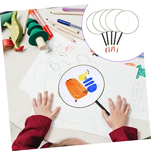 HAWILLOSCH 5 Stück Teiliges DIY Malfächer Leere Handbemalte Kunstfächer aus Spinnseide zum Bemalen und Gestalten für Jungen und Mädchen mit Aufhängeschlaufe Kreatives HAWILLOSCH 5 Stück Teiliges DIY Malfächer Leere Handbemalte Kunstfächer aus Spinnseide zum Bemalen und Gestalten für Jungen und Mädchen mit Aufhängeschlaufe Kreatives von HAWILLOSCH