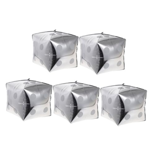 HAWILLOSCH 5 Stück Teiliges Würfelballon aus Aluminiumfolie Partydekoration für Hochzeiten Geburtstagsfeiern und Spielabende Langlebig und Vielseitig Einsetzbar HAWILLOSCH 5 Stück Teiliges Würfelballon aus Aluminiumfolie Partydekoration für Hochzeiten Geburtstagsfeiern und Spielabende Langlebig und Vielseitig Einsetzbar von HAWILLOSCH