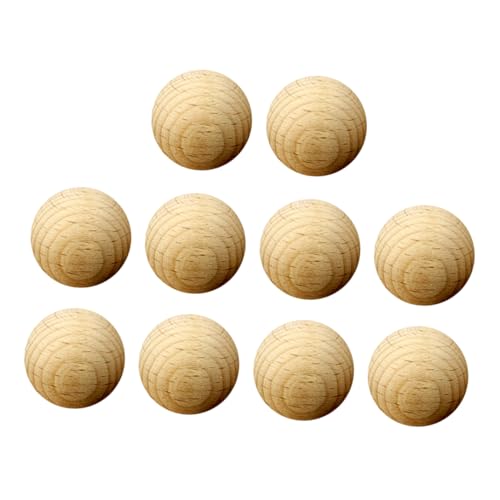 HAWILLOSCH 50 Stück Holzperlen aus Holz natürliche perlen selber machen aus holzperlen selber machen kreative DIY runde perlen hochwertige Holzperlen natürliche Holzperlen Bambus von HAWILLOSCH