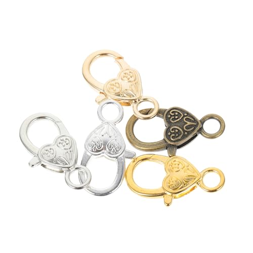HAWILLOSCH 50 Stück Pfirsichherz Karabinerverschluss für Ringe herzförmige Schmuckbeutel bag chain anhänger spriegel Herz Karabinerverschlüsse Handtaschenschnalle selber machen Zinklegierung HAWILLOSCH 50 Stück Pfirsichherz Karabinerverschluss für Ringe herzförmige Schmuckbeutel bag chain anhänger spriegel Herz Karabinerverschlüsse Handtaschenschnalle selber machen Zinklegierung von HAWILLOSCH