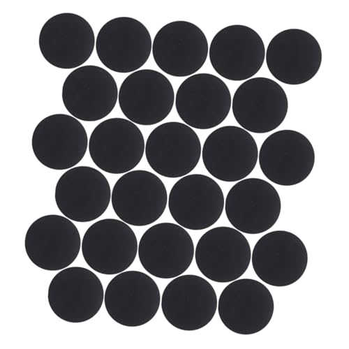 HAWILLOSCH 500 Stück Selbstklebende Filzstoff Kreise Schwarze Dots für DIY Projekte Weiche und Bequeme Filzaufkleber für Bastelarbeiten und Bekleidungsdekoration von HAWILLOSCH