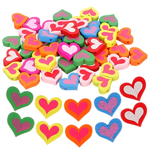 HAWILLOSCH 50Stücke Herzförmige Holzperlen DIY Schmuckmaterial für Valentinstag Unvollendete Holzperlen für Armbänder Halsketten und Handwerk für Projekte HAWILLOSCH 50Stücke Herzförmige Holzperlen DIY Schmuckmaterial für Valentinstag Unvollendete Holzperlen für Armbänder Halsketten und Handwerk für Projekte von HAWILLOSCH