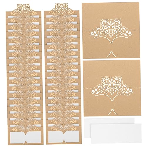 HAWILLOSCH 50Stücke Vintage Platzkarten aus Papier im Kreative Tischkarten für Hochzeiten Feiern und Events Beige HAWILLOSCH 50Stücke Vintage Platzkarten aus Papier im Kreative Tischkarten für Hochzeiten Feiern und Events Beige von HAWILLOSCH