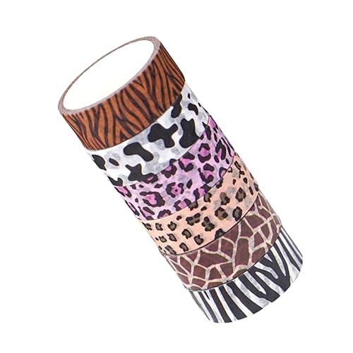 HAWILLOSCH 6 Rollen Tiermusteraufkleber Band süß Washi-Tape-Scrapbooking das Washi -Band dekoratives Klebeband zum Basteln Washi Tape Washi-Tape-Tier tierisches Washi-Tape süßes Band Papier HAWILLOSCH 6 Rollen Tiermusteraufkleber Band süß Washi-Tape-Scrapbooking das Washi -Band dekoratives Klebeband zum Basteln Washi Tape Washi-Tape-Tier tierisches Washi-Tape süßes Band Papier von HAWILLOSCH