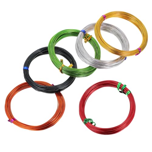 HAWILLOSCH 6 Stück Farbe Aluminium draht dünn Kabel eloxiert biegen farbig flexibler Draht DIY Draht basteln Kreativ bunte Aluminiumdrähte handgefertigte DIY-Versorgung Aluminiumdraht HAWILLOSCH 6 Stück Farbe Aluminium draht dünn Kabel eloxiert biegen farbig flexibler Draht DIY Draht basteln Kreativ bunte Aluminiumdrähte handgefertigte DIY-Versorgung Aluminiumdraht von HAWILLOSCH
