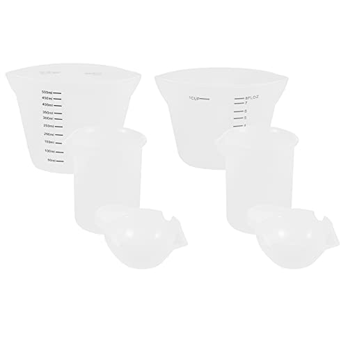 HAWILLOSCH 6 Stück Messbecher-Set aus Silikon Kochen messen Messbecher zum Backen klein Lackmessbecher Hand Messbecher aus Silikonharz Messbecher für die Schmuckherstellung Kieselgel HAWILLOSCH 6 Stück Messbecher-Set aus Silikon Kochen messen Messbecher zum Backen klein Lackmessbecher Hand Messbecher aus Silikonharz Messbecher für die Schmuckherstellung Kieselgel von HAWILLOSCH