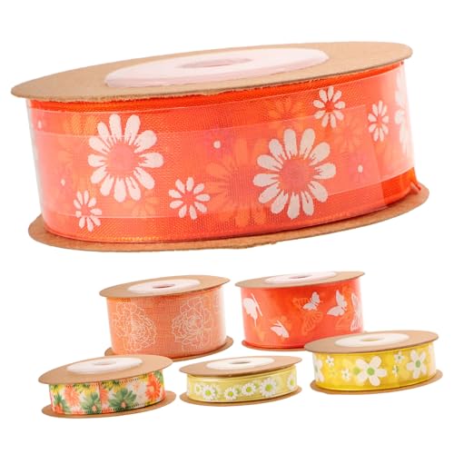 HAWILLOSCH 6Rollen Blumenmuster Geschenkband Multifunktionales Bastelband Schneidbar und Verschleißfest für DIY Projekte Hochzeiten und Weihnachtsdekoration HAWILLOSCH 6Rollen Blumenmuster Geschenkband Multifunktionales Bastelband Schneidbar und Verschleißfest für DIY Projekte Hochzeiten und Weihnachtsdekoration von HAWILLOSCH