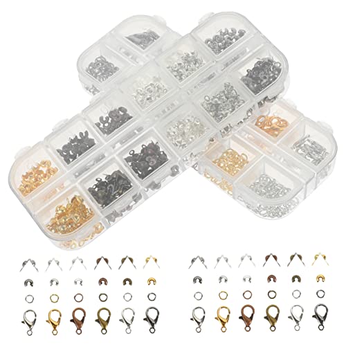 HAWILLOSCH 782Stücke Teiliges DIY Schmuckset mit Offenen Hummerverschlüssen und Sprungringen für Armbänder und Dangle Designs Vielseitiges Bastelzubehör für Schmuckherstellung von HAWILLOSCH