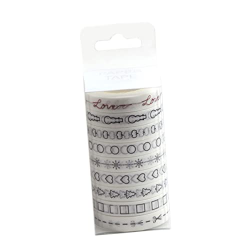 HAWILLOSCH 9 Stück Teiliges Diy Washi Tape Dekoratives Klebeband für Scrapbooking und Bastelprojekte Einfach Abziehbar Hinterlässt Rückstände für Planer und Journals HAWILLOSCH 9 Stück Teiliges Diy Washi Tape Dekoratives Klebeband für Scrapbooking und Bastelprojekte Einfach Abziehbar Hinterlässt Rückstände für Planer und Journals von HAWILLOSCH
