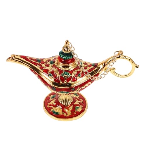 HAWILLOSCH Alloy Ornament Vintage Lampe Retro Dekoration Für Tisch Party Zuhause Einzigartiges Design Für Besondere Anlässe Goldrot HAWILLOSCH Alloy Ornament Vintage Lampe Retro Dekoration Für Tisch Party Zuhause Einzigartiges Design Für Besondere Anlässe Goldrot von HAWILLOSCH