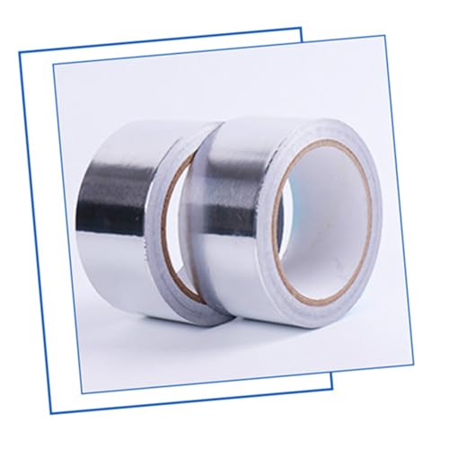 HAWILLOSCH Aluminiumfolie Klebeband Hitzebeständig Selbstklebendes Dichtband für Reparaturen für Küche Klimaanlagen und von HAWILLOSCH