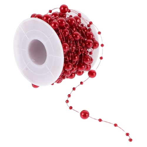 HAWILLOSCH Bordeauxrote Imitations perlenkette Perlen dekokette zum Auffädeln Flexible DIY Perlenschnur für Schmuck Hochzeit Geschenkverpackung und Festliche Dekoration HAWILLOSCH Bordeauxrote Imitations perlenkette Perlen dekokette zum Auffädeln Flexible DIY Perlenschnur für Schmuck Hochzeit Geschenkverpackung und Festliche Dekoration von HAWILLOSCH