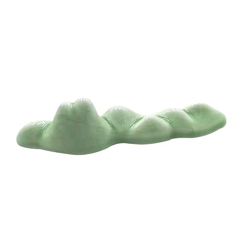 HAWILLOSCH Ceramic Calligraphy Brush Holder Eleganter Pinselhalter Keramik Im Bergdesign Für Kalligraphie Und Malerei Schützt Ihre Tischoberfläche Und Ist Leicht Und Tragbar von HAWILLOSCH