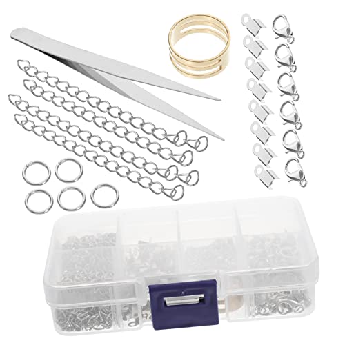 HAWILLOSCH DIY Schmuck Hummerverschlüsse Kordelcrimp Endtipps für Armbänder Halsketten und Ohrringe Langlebigem Material für Schmuckherstellung und Bastelprojekte von HAWILLOSCH