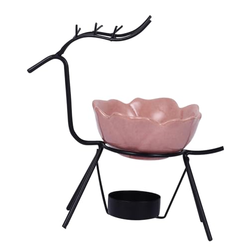 HAWILLOSCH Delicate Deer Design Aromalampe mit Teelichthalter für Duftöle Multifunktionaler Duftspender für Zuhause und Büro Kunstvolle Eisenfigur mit Rosenplatte HAWILLOSCH Delicate Deer Design Aromalampe mit Teelichthalter für Duftöle Multifunktionaler Duftspender für Zuhause und Büro Kunstvolle Eisenfigur mit Rosenplatte von HAWILLOSCH